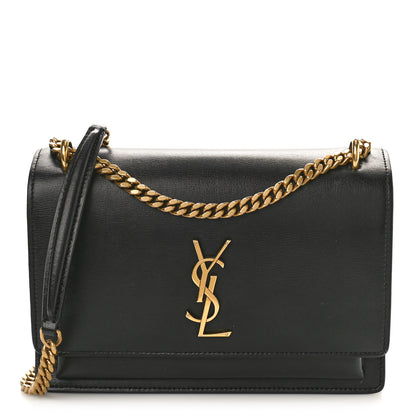 Saint Laurent Calfskin Medium Monogram Sunset Black 1 of 8