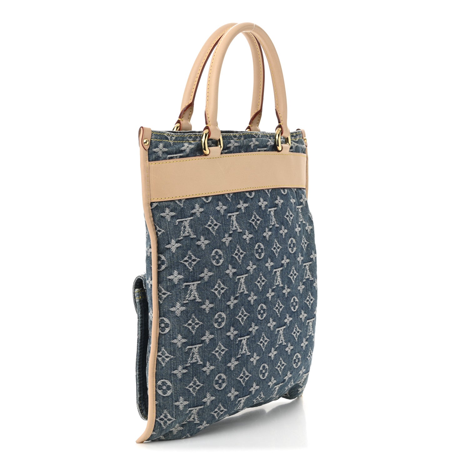 Louis Vuitton Monogram Denim Sac Plat Blue 1766669 – FASHIONPHILE