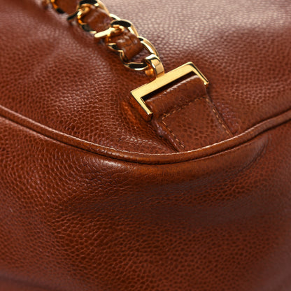 Chanel Caviar CC Backpack Brown 10 of 14