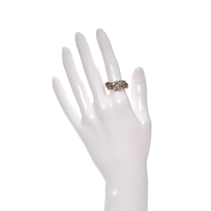 Chanel Enamel Camellia CC Stackable Ring Set 5 6 2 of 6