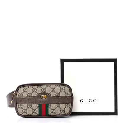 Gucci GG Supreme Monogram Web Ophidia Belted iPhone Case 95 38 Dark Brown 13 of 13
