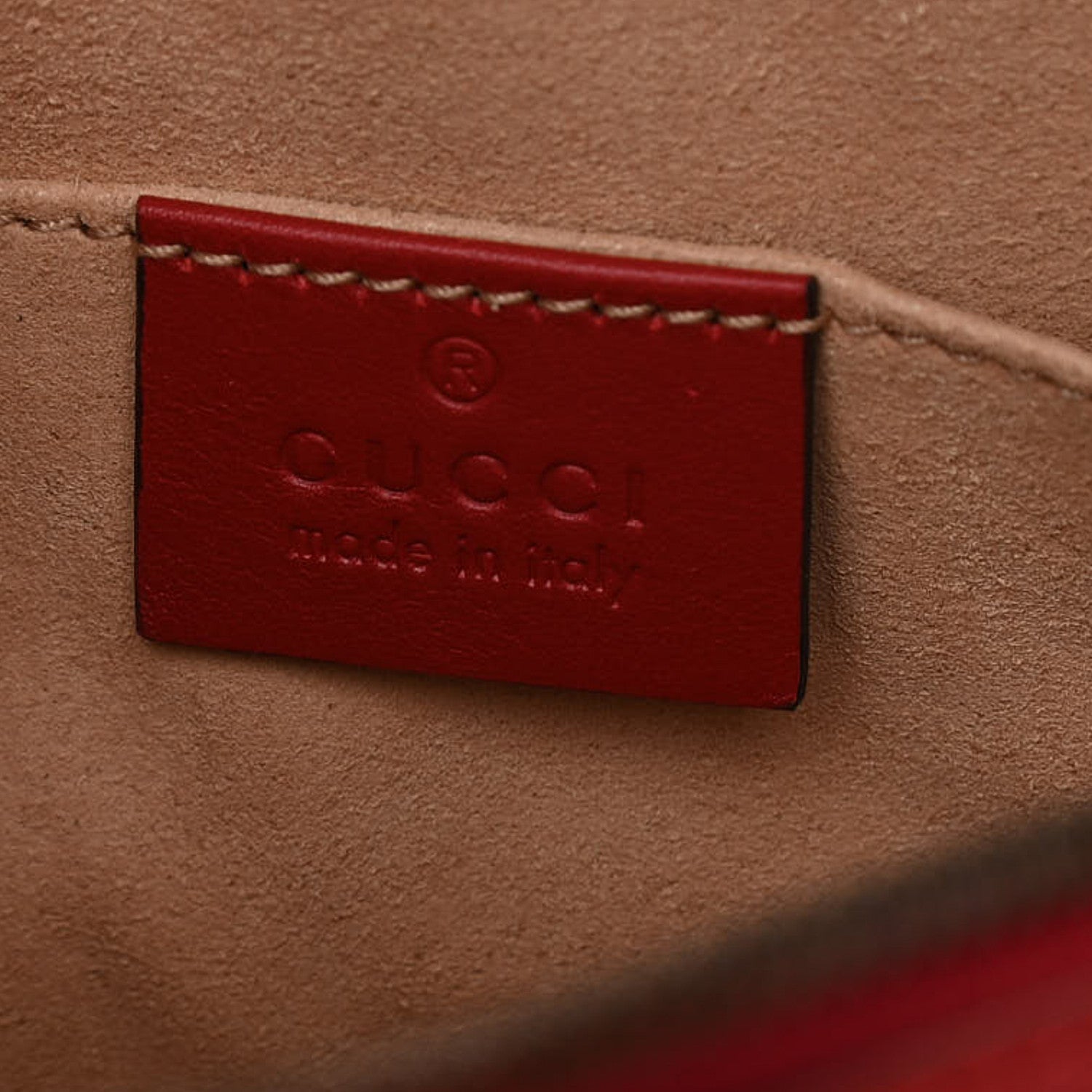 Gucci Calfskin Matelasse GG Marmont Belt Bag 85 34 Hibiscus Red 6 of 11