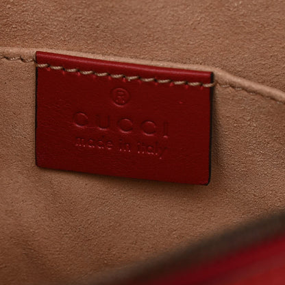 Gucci Calfskin Matelasse GG Marmont Belt Bag 85 34 Hibiscus Red 6 of 11