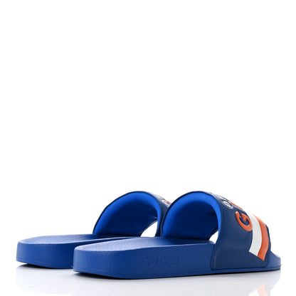 Gucci Nappa Original Gucci Mens Slide Sandals 11 Rio Blue 4 of 8