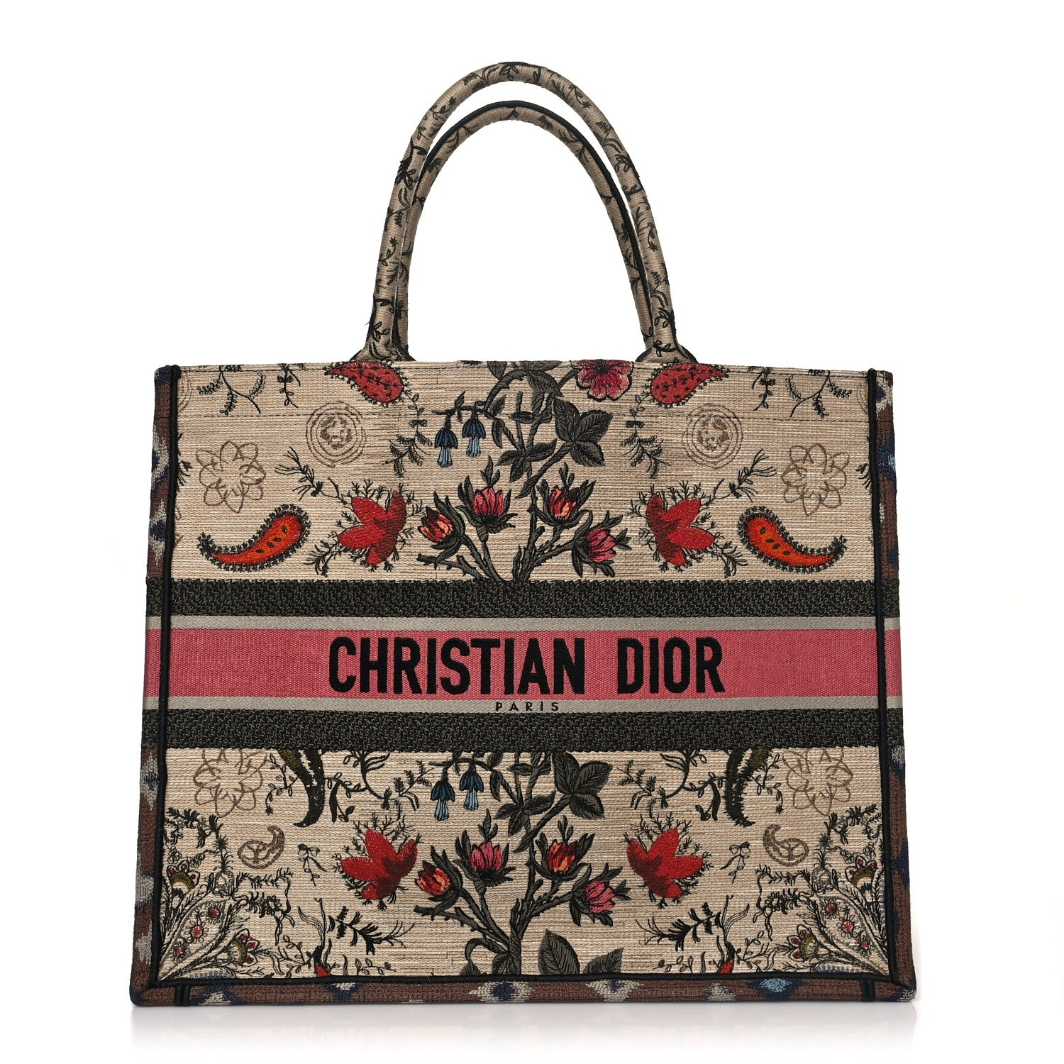 Christian Dior Canvas Embroidered Large Broderie Dior Flowers Book