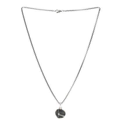 David Yurman Sterling Silver 18K Yellow Gold 23mm Sagittarius Amulet Pendant Necklace 3 of 7