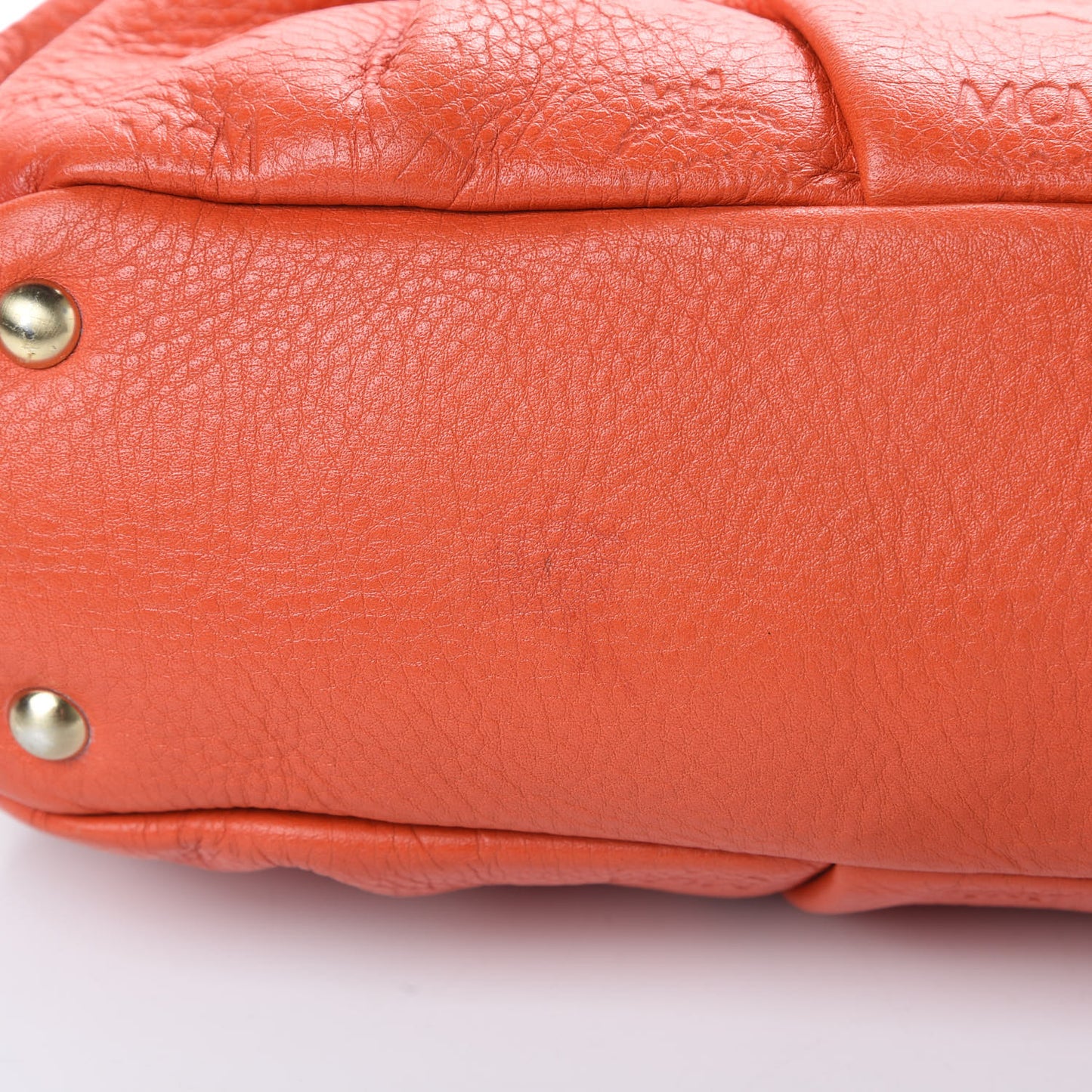 Calfskin Ottomar Monogram Tote Orange