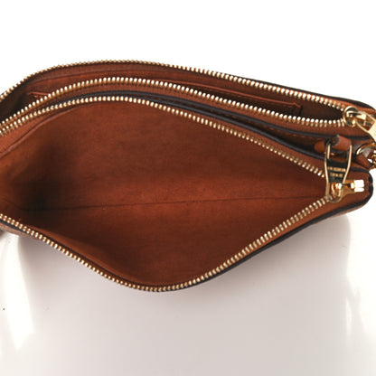 Louis Vuitton Empreinte Monogram Giant Double Zip Pochette Caramel 6 of 10