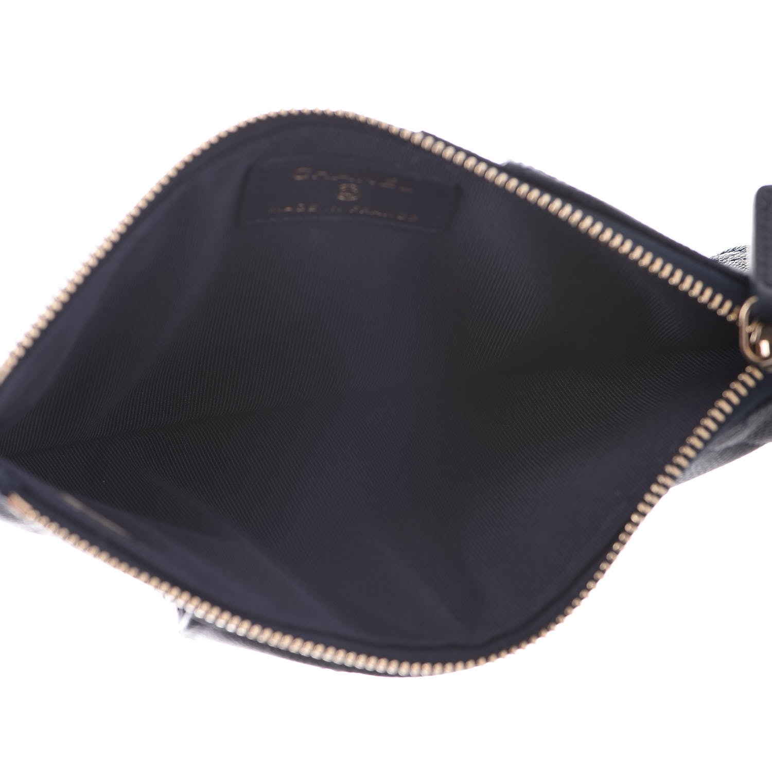 Chanel Caviar Quilted Classic Flat Wallet Pouch Navy 5 of 8