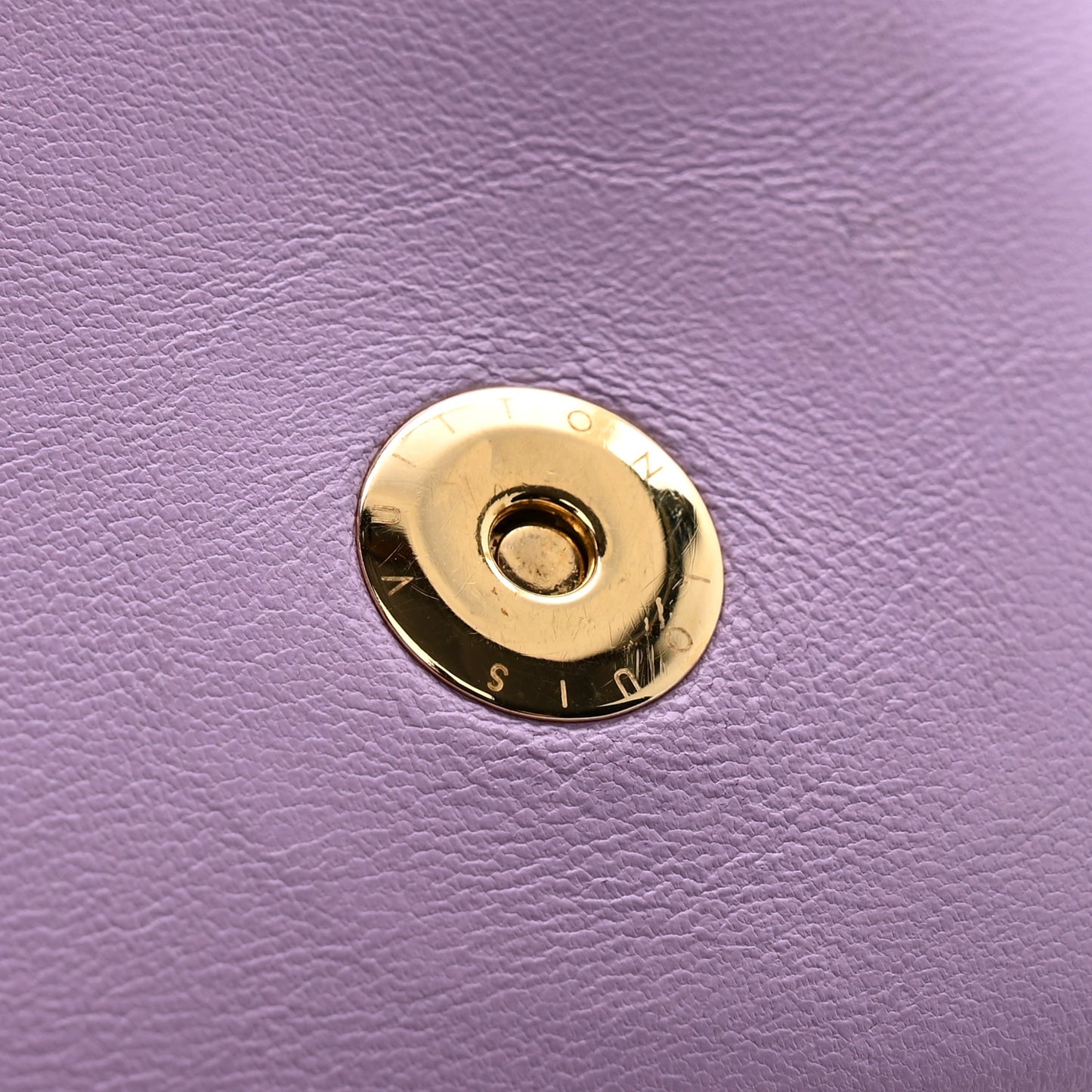 Lambskin Embossed Monogram Pochette Coussin Parme