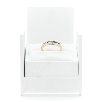 David Yurman 18K Yellow Gold Diamond 6mm Beveled Band Ring 63 10.5 5 of 5