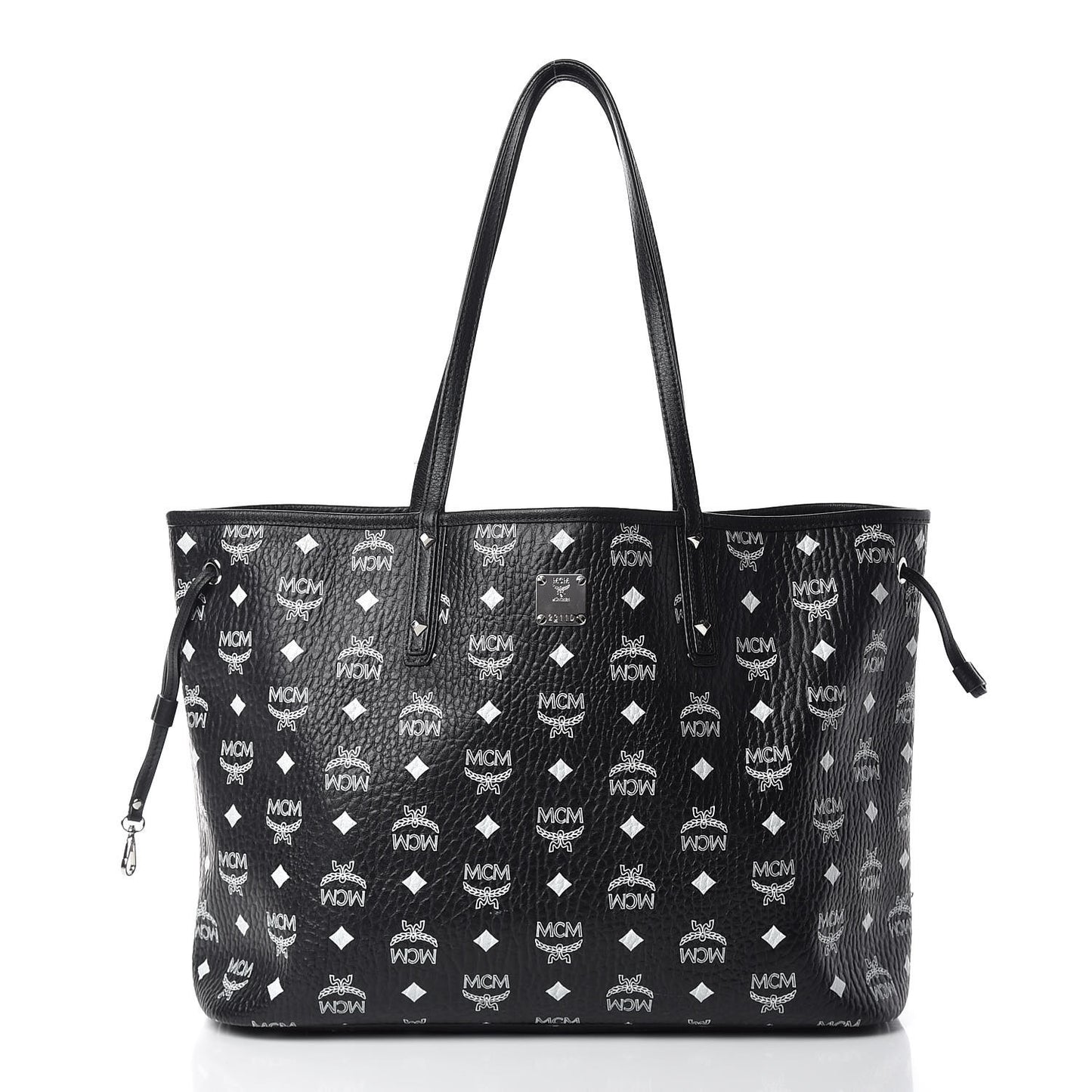 Visetos Medium Reversible Shopper Tote Black