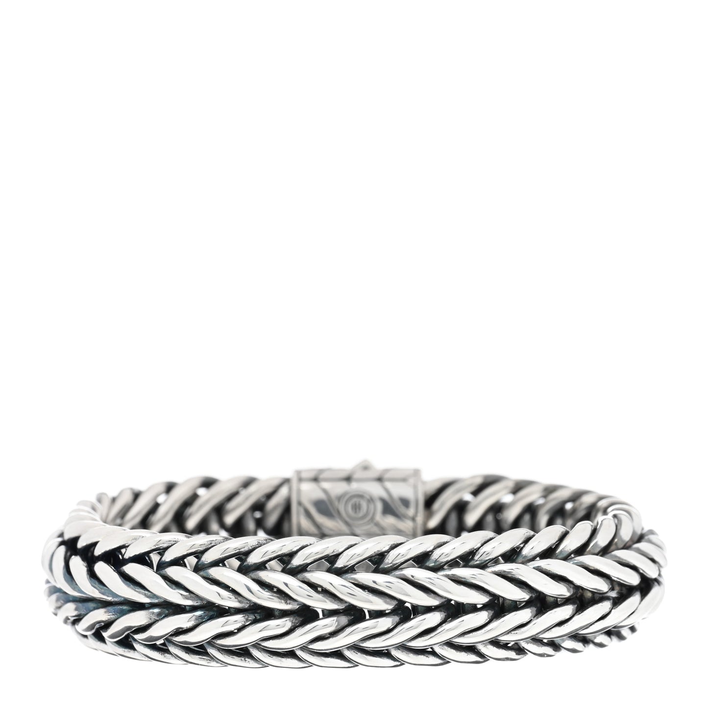 Sterling Silver Diamond 15mm Kami Chain Bracelet