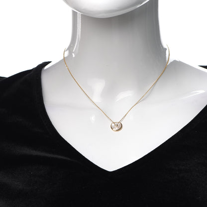 Cartier 18K Yellow Gold Diamond Mother of Pearl XS Amulette de Cartier Pendant Necklace 2 of 6