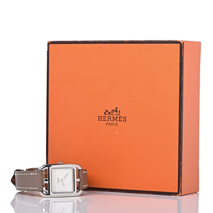 Hermes Stainless Steel Swift 23mm Cape Cod Quartz Watch Etoupe 11 of 11