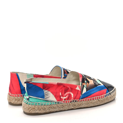 Chanel Fabric Patent CC Espadrilles 41 Multicolor Black 4 of 8