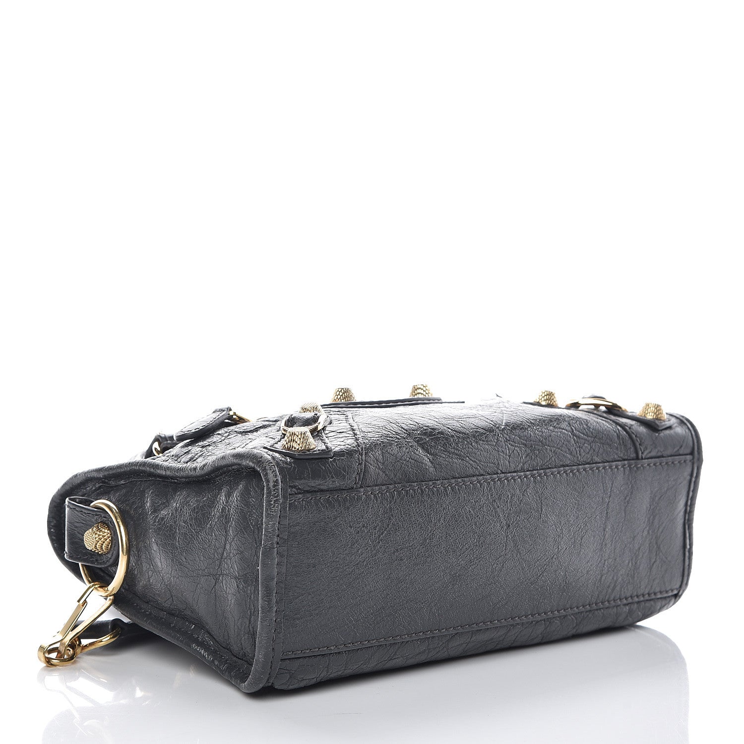 Balenciaga Agneau Giant 12 Gold Hardware Mini City Gris Fossile 4 of 11