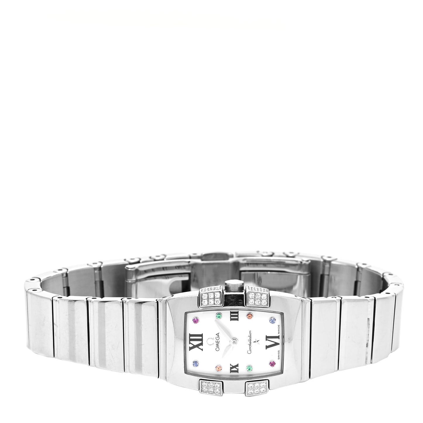 Stainless Steel Diamond Mother of Pearl 21mm Constellation Quadrella Quartz Watch Multicolor 1585.79.00