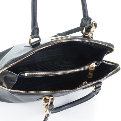 Prada Saffiano Lux Medium Promenade Tote Black 5 of 10