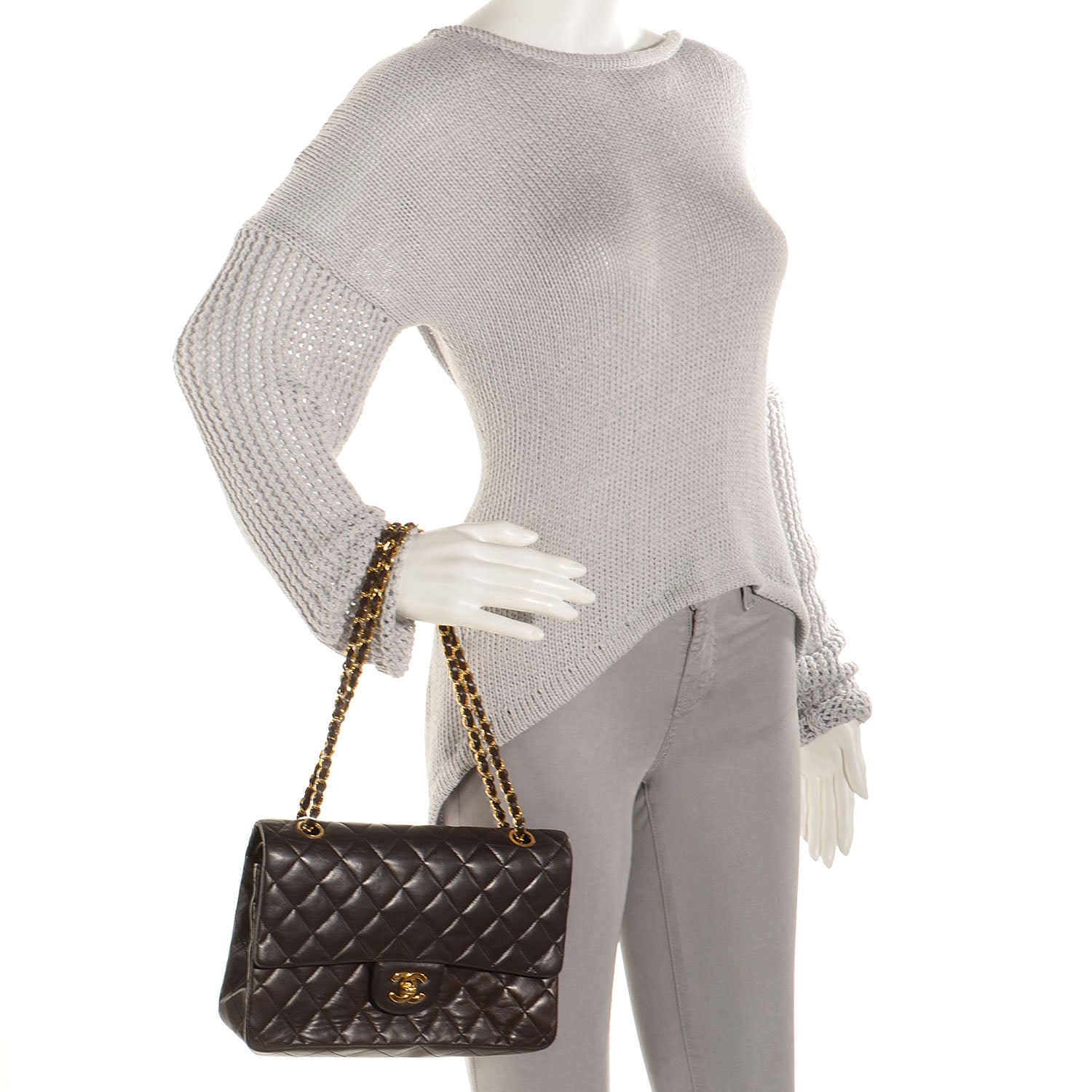 Chanel Lambskin Medium Double Flap Brown 2 of 9