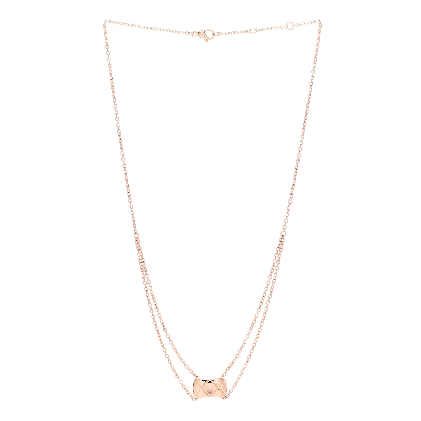 18K Beige Gold Coco Crush Pendant Necklace