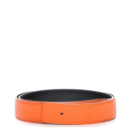 Hermes Box Togo 32mm Belt Strap 90 Orange Terre Battue 1 of 6