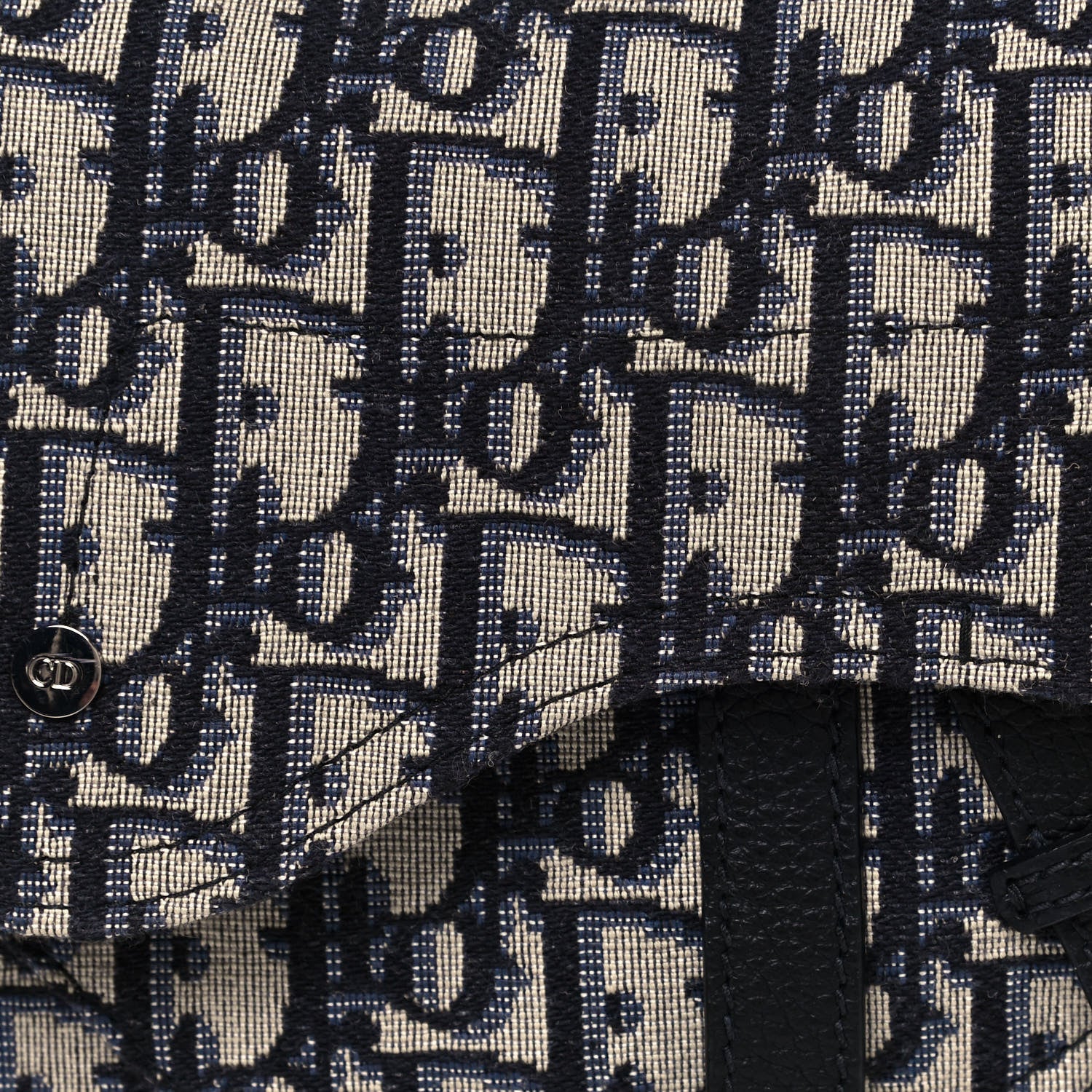 Christian Dior HOMME Oblique Saddle Belt Bag Blue 6 of 11