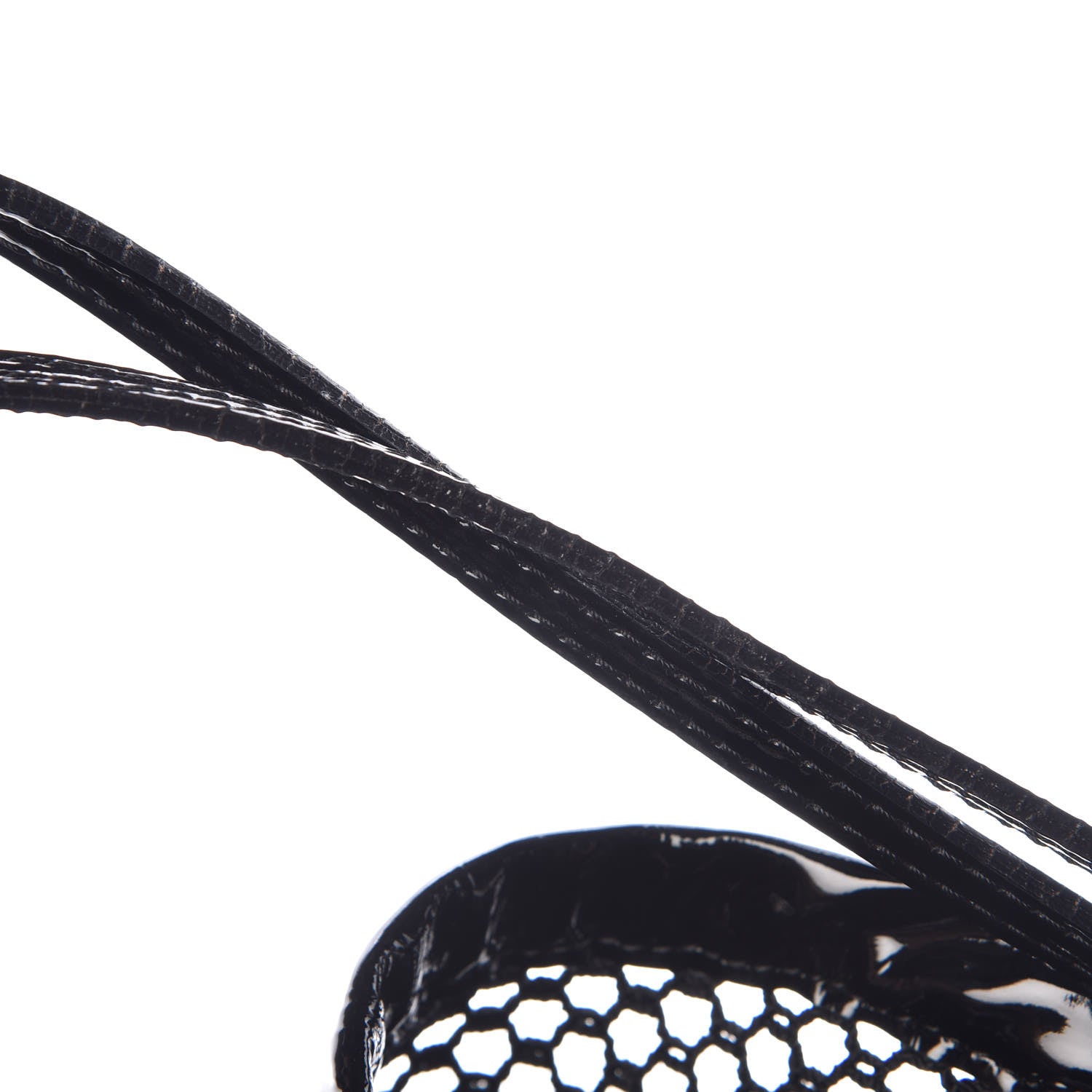 Chanel Patent Net Large La Madrague Tote Black 12 of 16