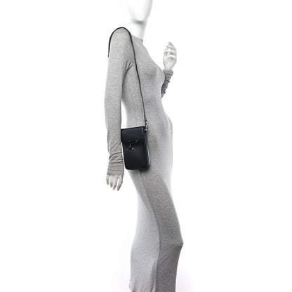 Christian Dior Smooth Calfskin Vertical Pouch Black 2 of 9