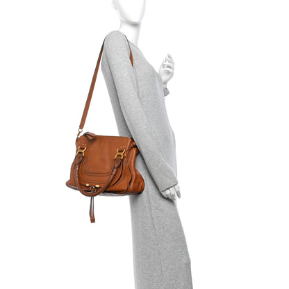 Chloe Calfskin Medium Marcie Satchel Tan 2 of 11