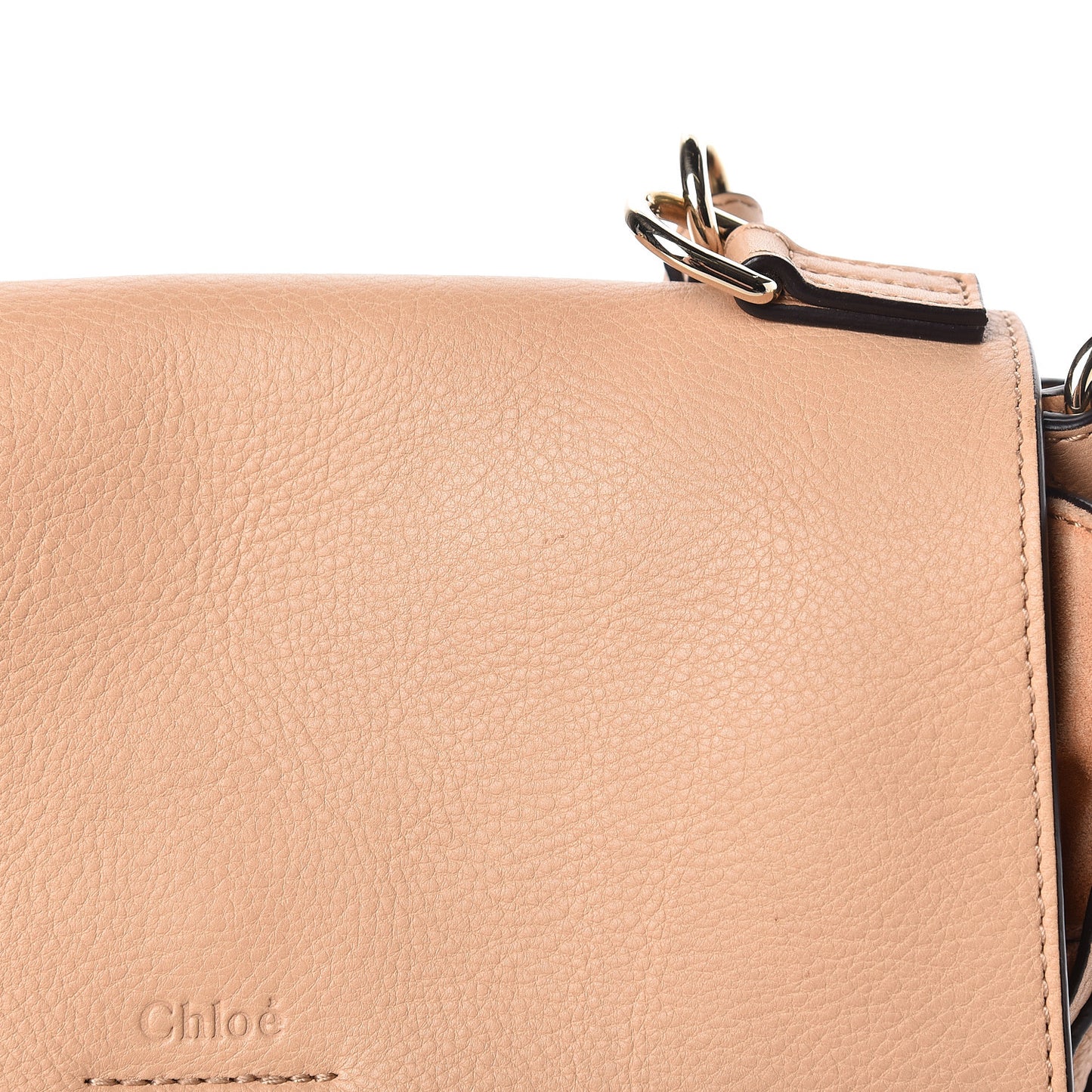 Calfskin Small Faye Day Shoulder Bag Blush Nude