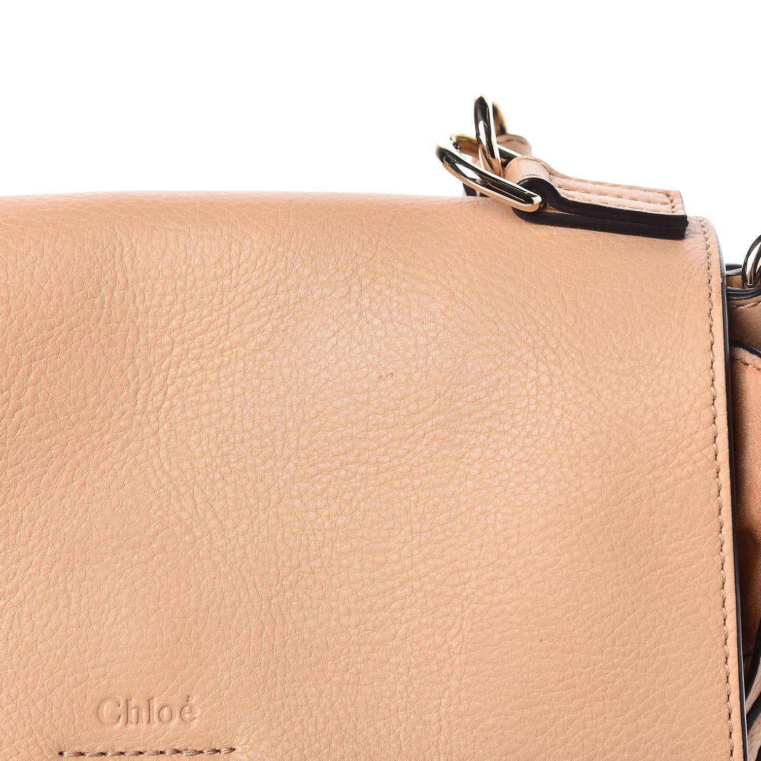 Chloe Calfskin Small Faye Day Shoulder Bag Blush Nude 16 of 18