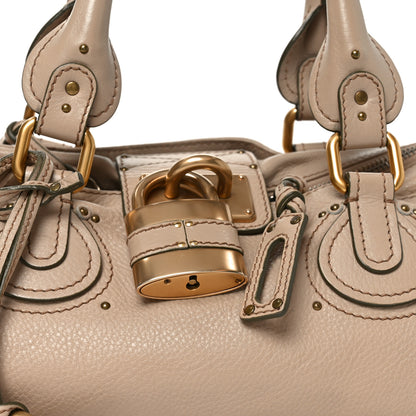 Chloe Calfskin Medium Paddington Satchel Beige 8 of 10