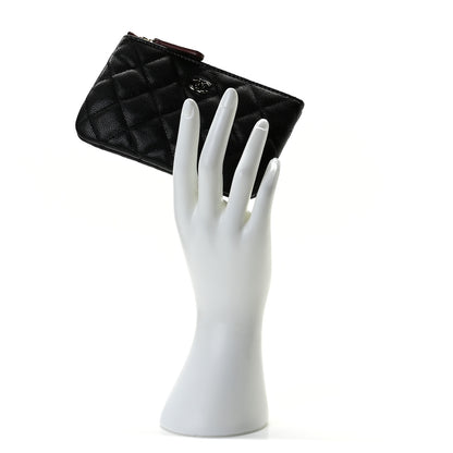 Chanel Caviar Quilted Small Cosmetic Case Black 2 of 10