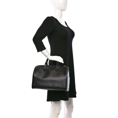 Louis Vuitton Epi Speedy 35 Black 2 of 13