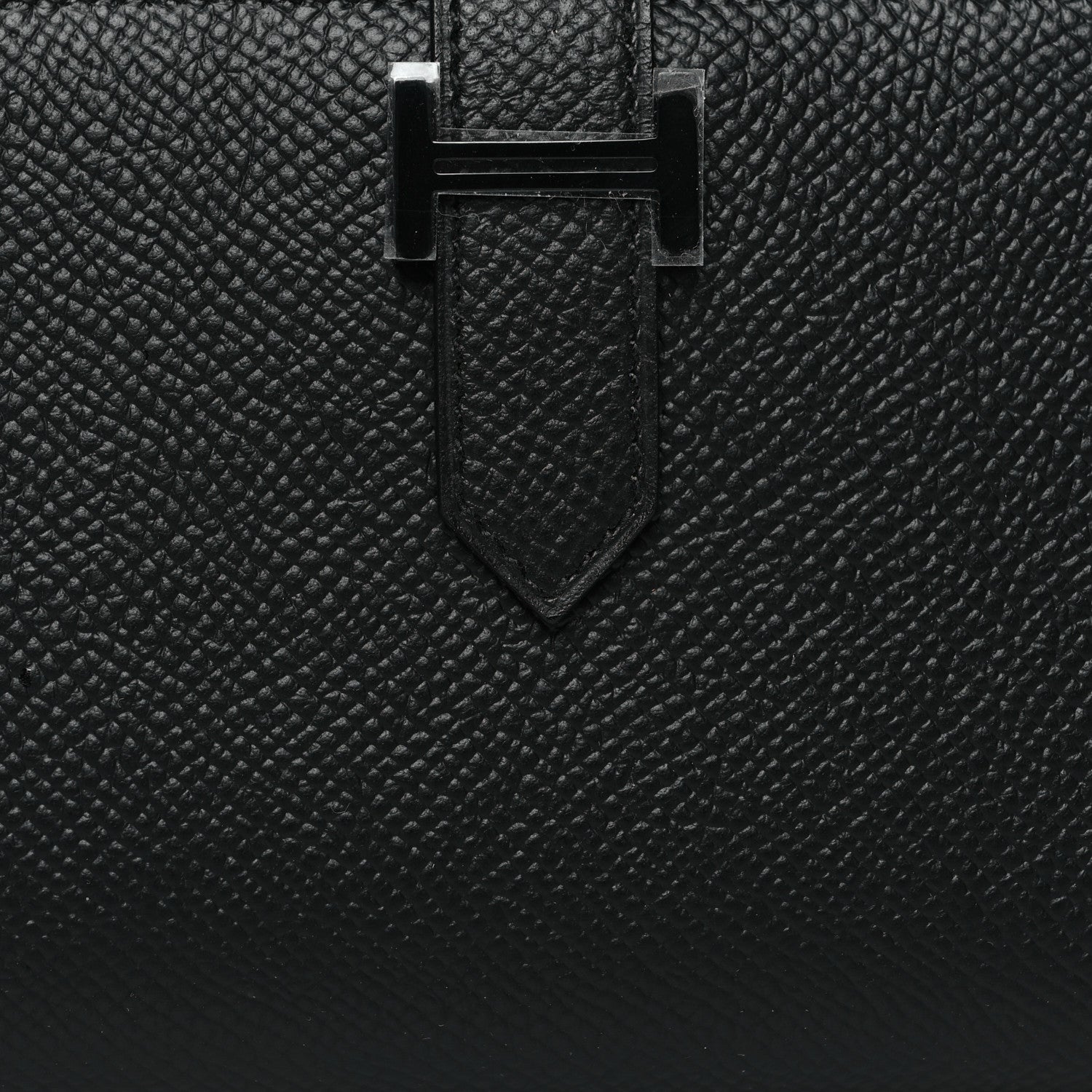 Hermes Epsom Monochrome Bearn Gusset Wallet Black 9 of 12