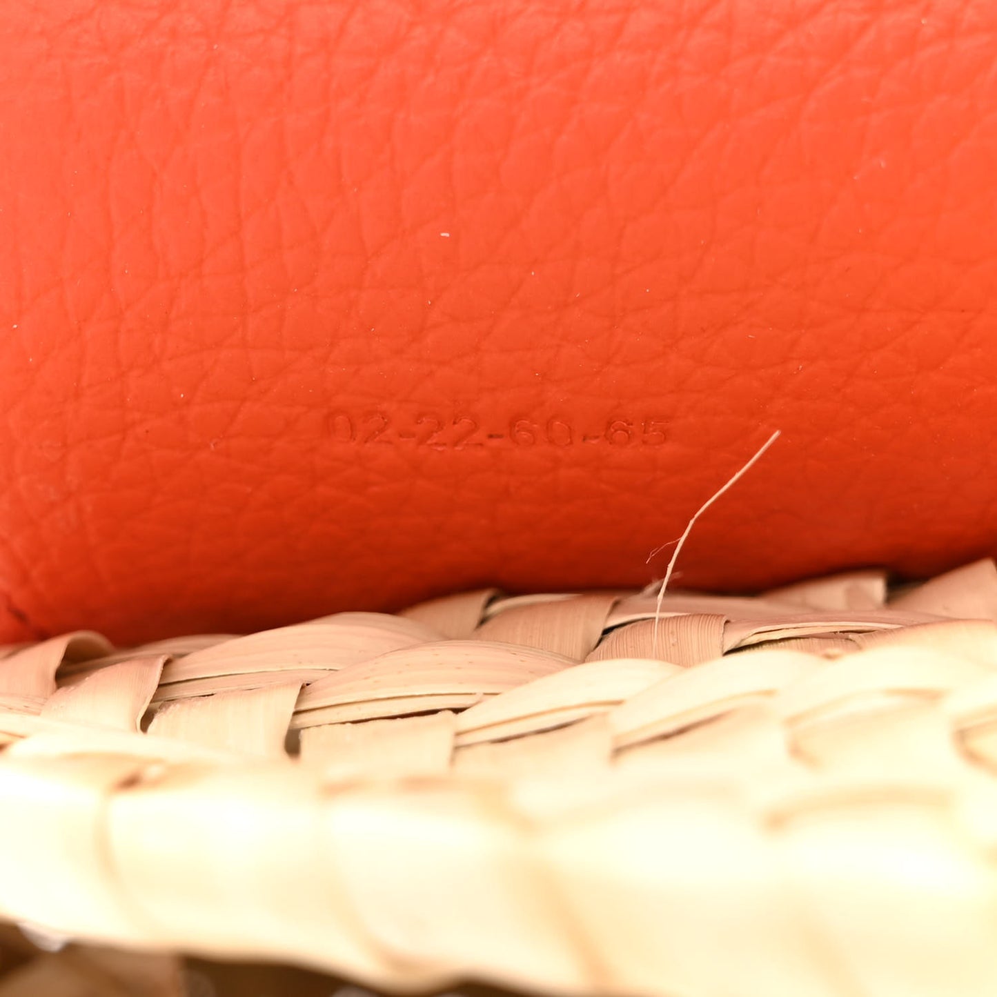 Raffia Calfskin Marcie Basket Small Marcie Round Crossbody Bag Orange Fizz