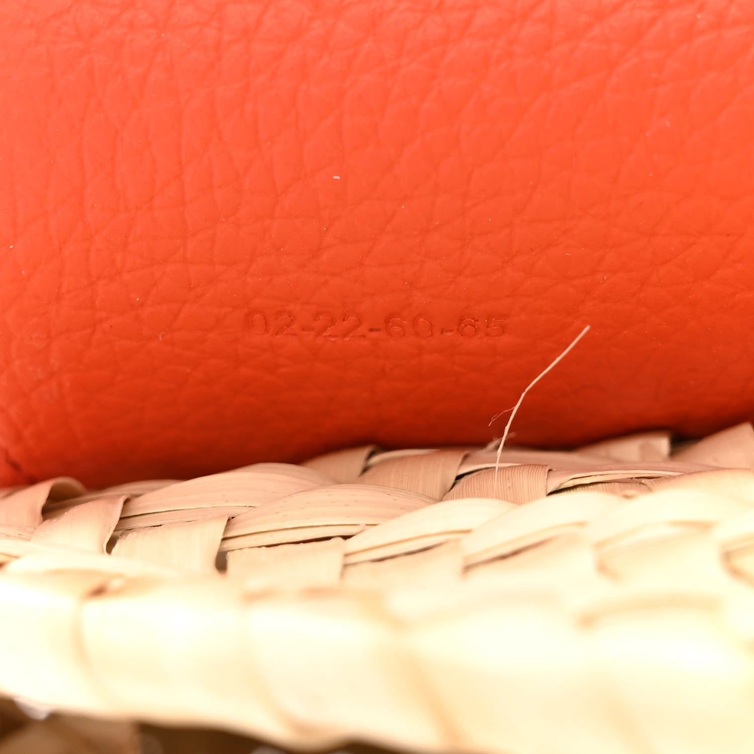 Chloe Raffia Calfskin Marcie Basket Small Marcie Round Crossbody Bag Orange Fizz 7 of 13