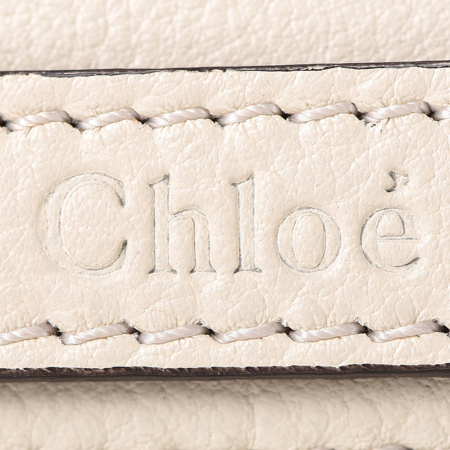 Chloe Calfskin Suede Medium Nile Bracelet Bag Off White 3 of 12