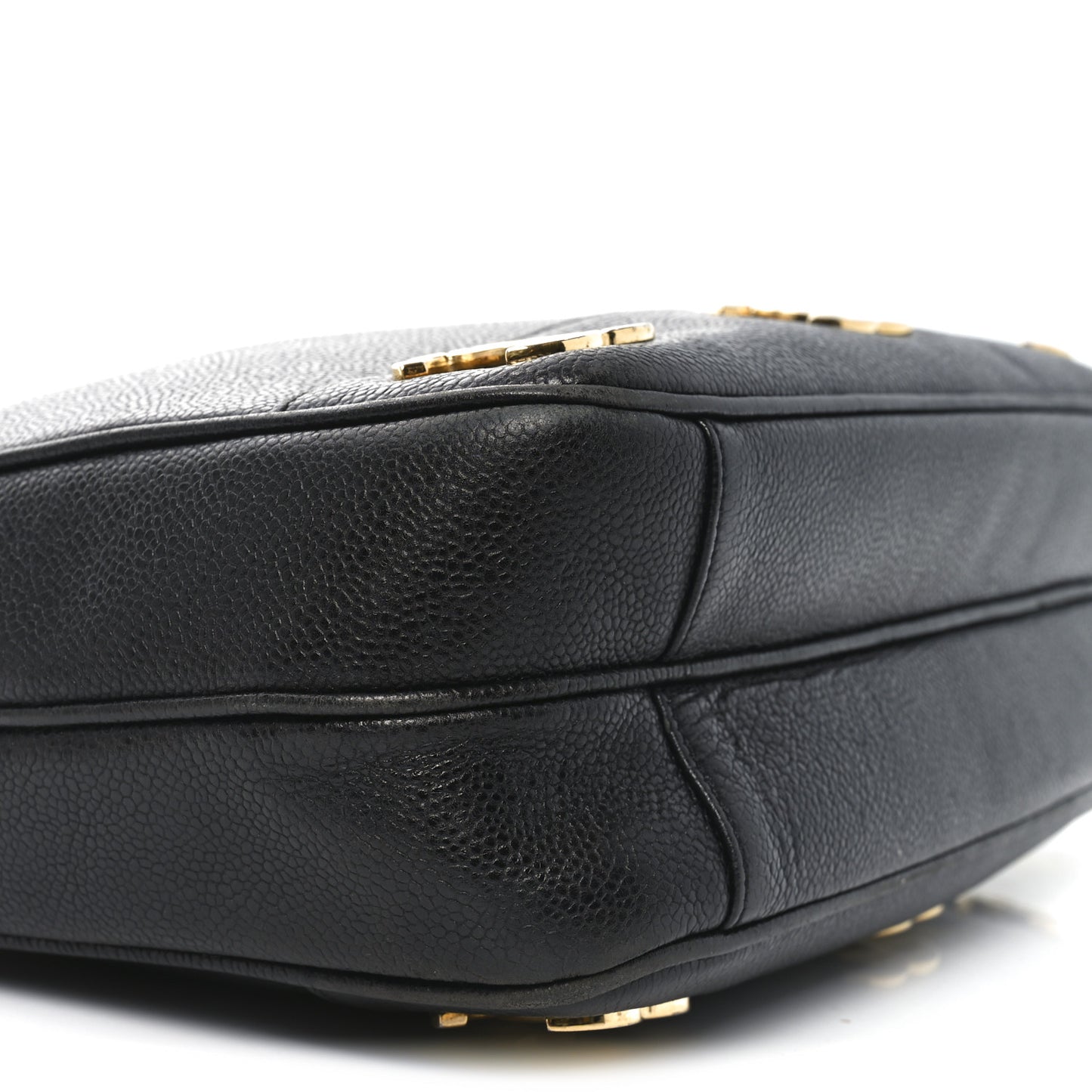Caviar Triple CC Shoulder Bag Black