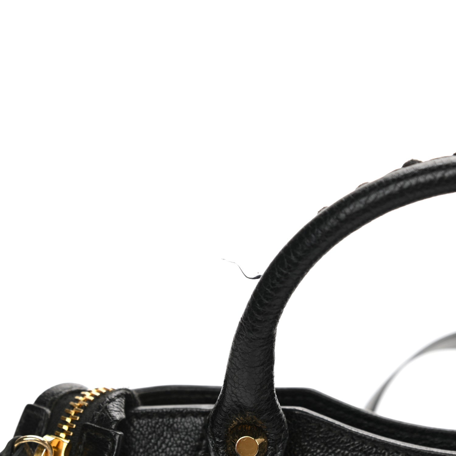 Balenciaga Chevre Gold Metallic Edge Hardware Mini City Black 11 of 12