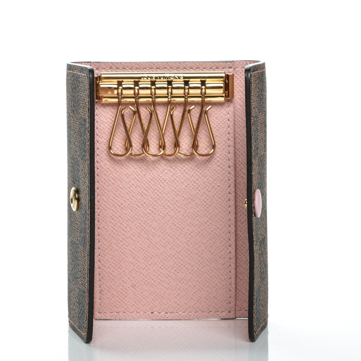 Louis Vuitton Damier Ebene Multicles 6 Key Holder Rose Ballerine 5 of 6
