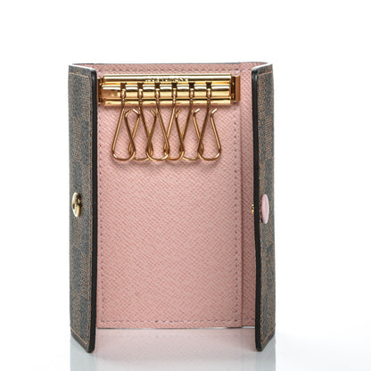 Louis Vuitton Damier Ebene Multicles 6 Key Holder Rose Ballerine 5 of 6