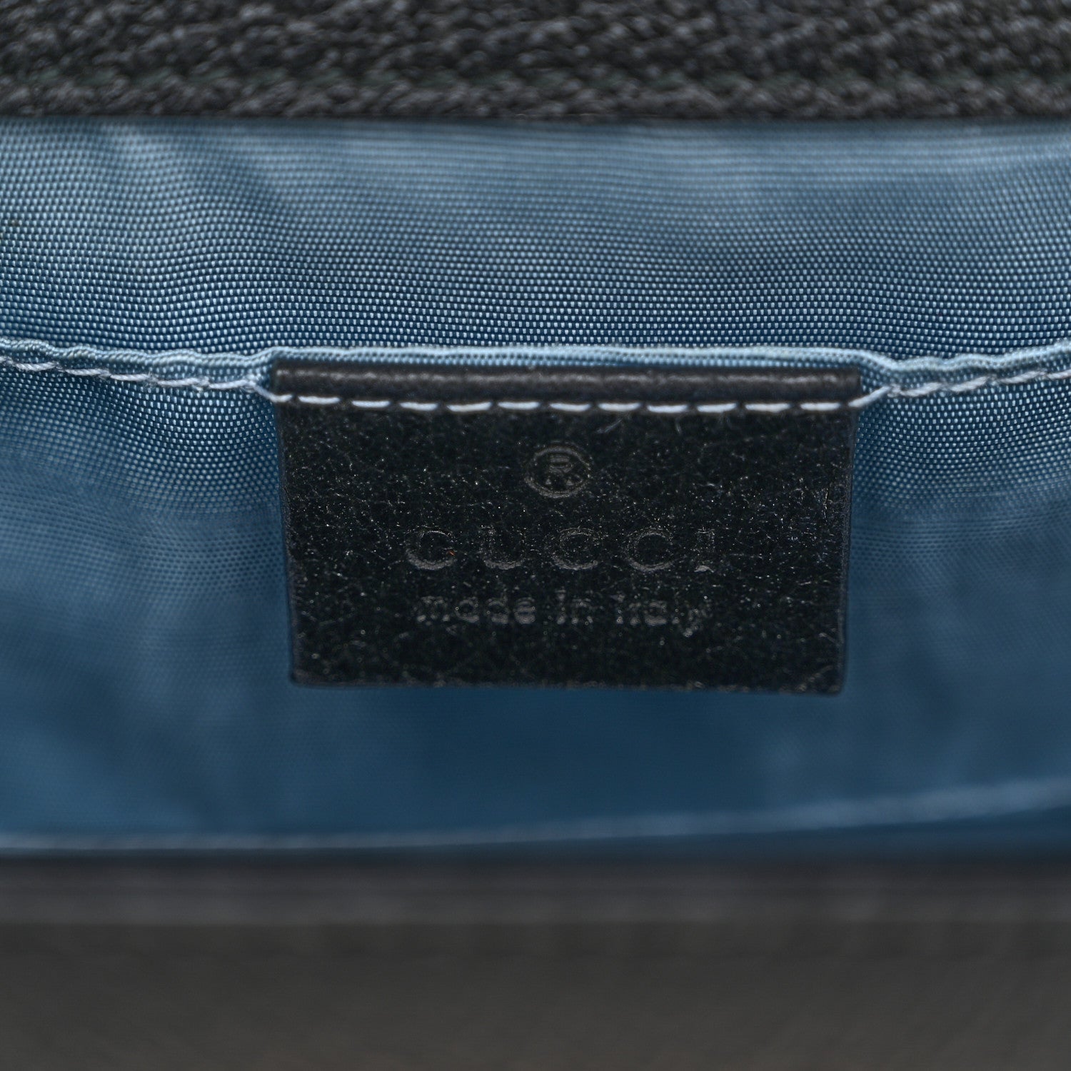Gucci Grained Calfskin Bee Star Small Padlock Shoulder Bag Black 7 of 12