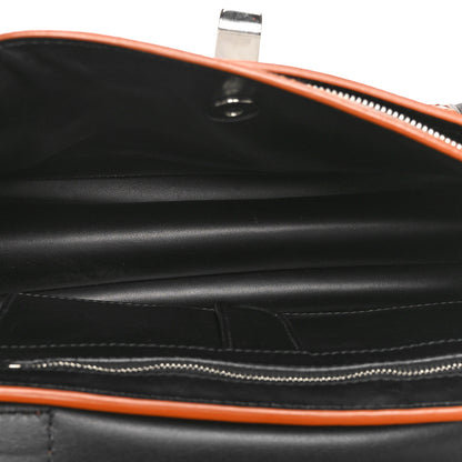 Proenza Schouler Calfskin Medium Whipstitch PS1 Satchel Black Orange 5 of 10