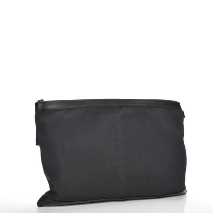 Balenciaga Nylon Calfskin Classic Hardware Clip Clutch Black 3 of 7
