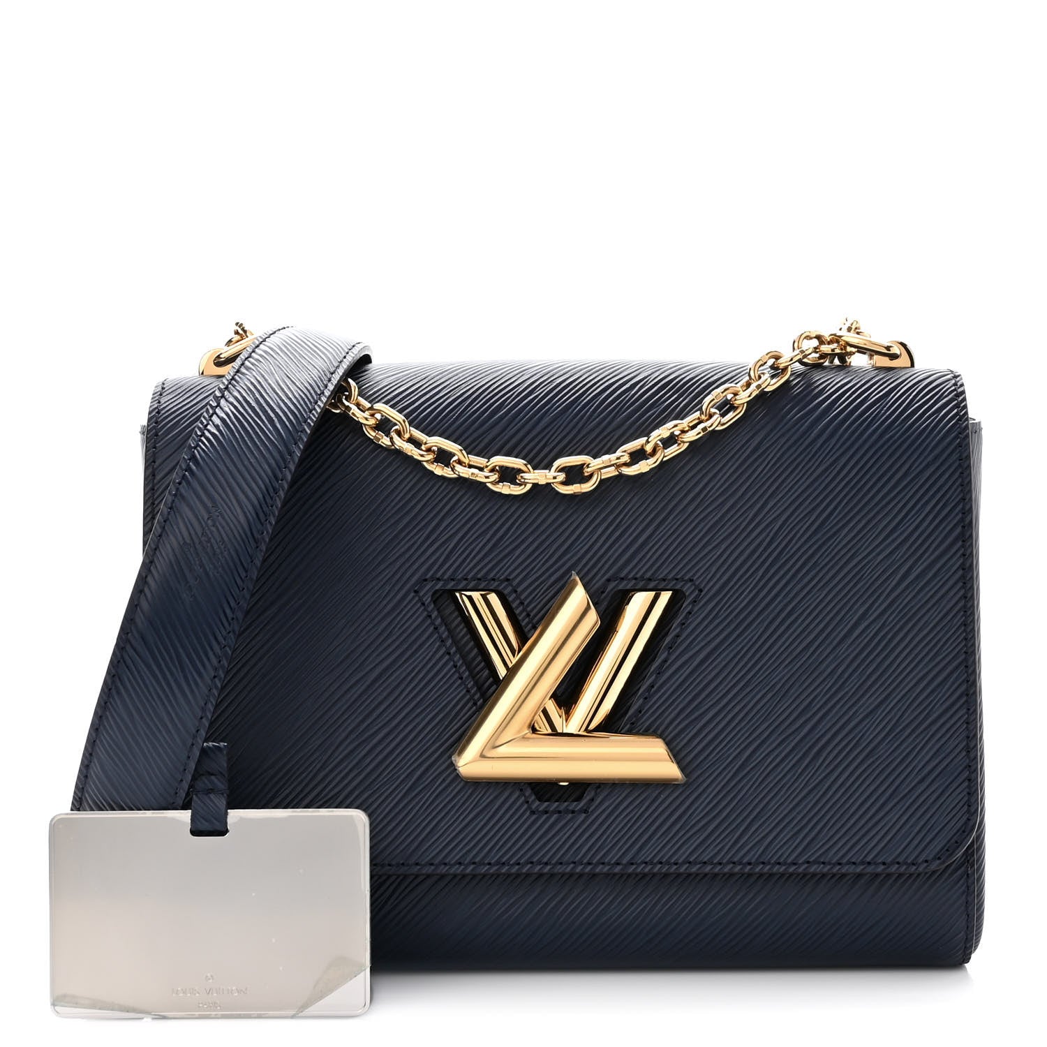 Louis Vuitton Epi Twist Shoulder Bag MM Indigo 1 of 9