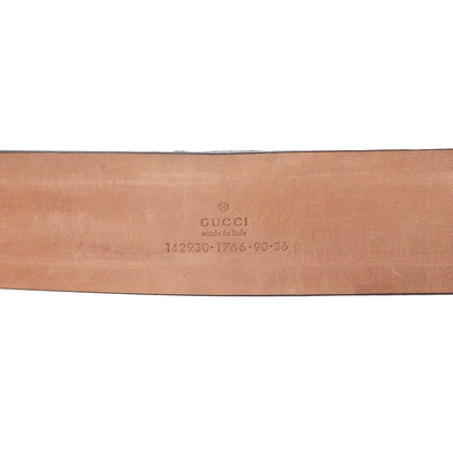 Gucci GG Supreme Monogram Niagara Lux Calfskin Interlocking G 40mm Belt 90 36 Beige Ebony Cocoa 3 of 9