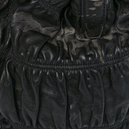 Prada Nappa Gaufre Shopping Satchel Black 9 of 13