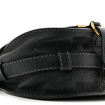 Chloe Grained Calfskin Small Marcie Saddle Bag Black 9 of 15